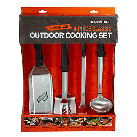 Blackstone 6-Pc. Classic Outdoor/Indoor Cooking Set with XL Handles