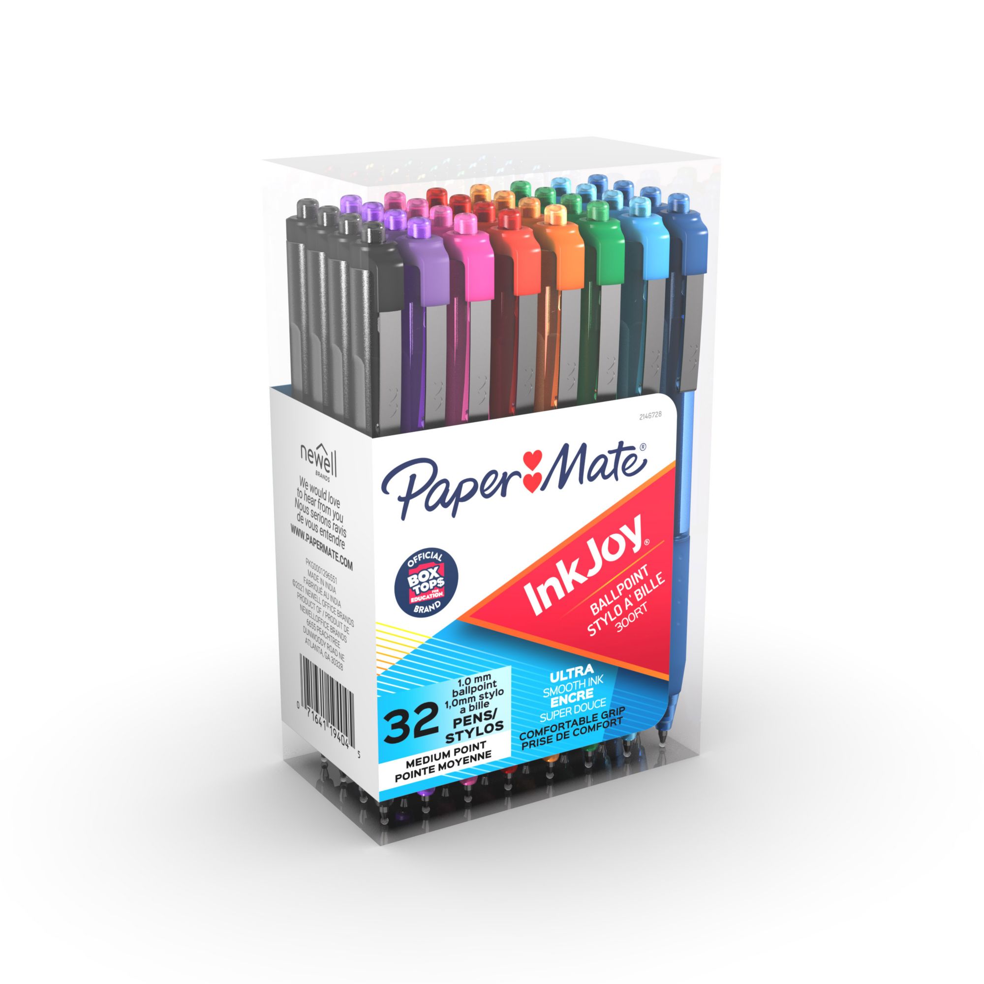 Paper Mate Ink Joy 300rt 8pk Ballpoint Pens 1.0mm Multicolored