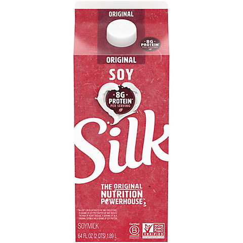 Silk Soy Milk Original, 64 oz.