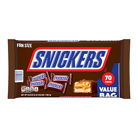 Snickers Fun Size Chocolate Candy Bars, 42 oz.