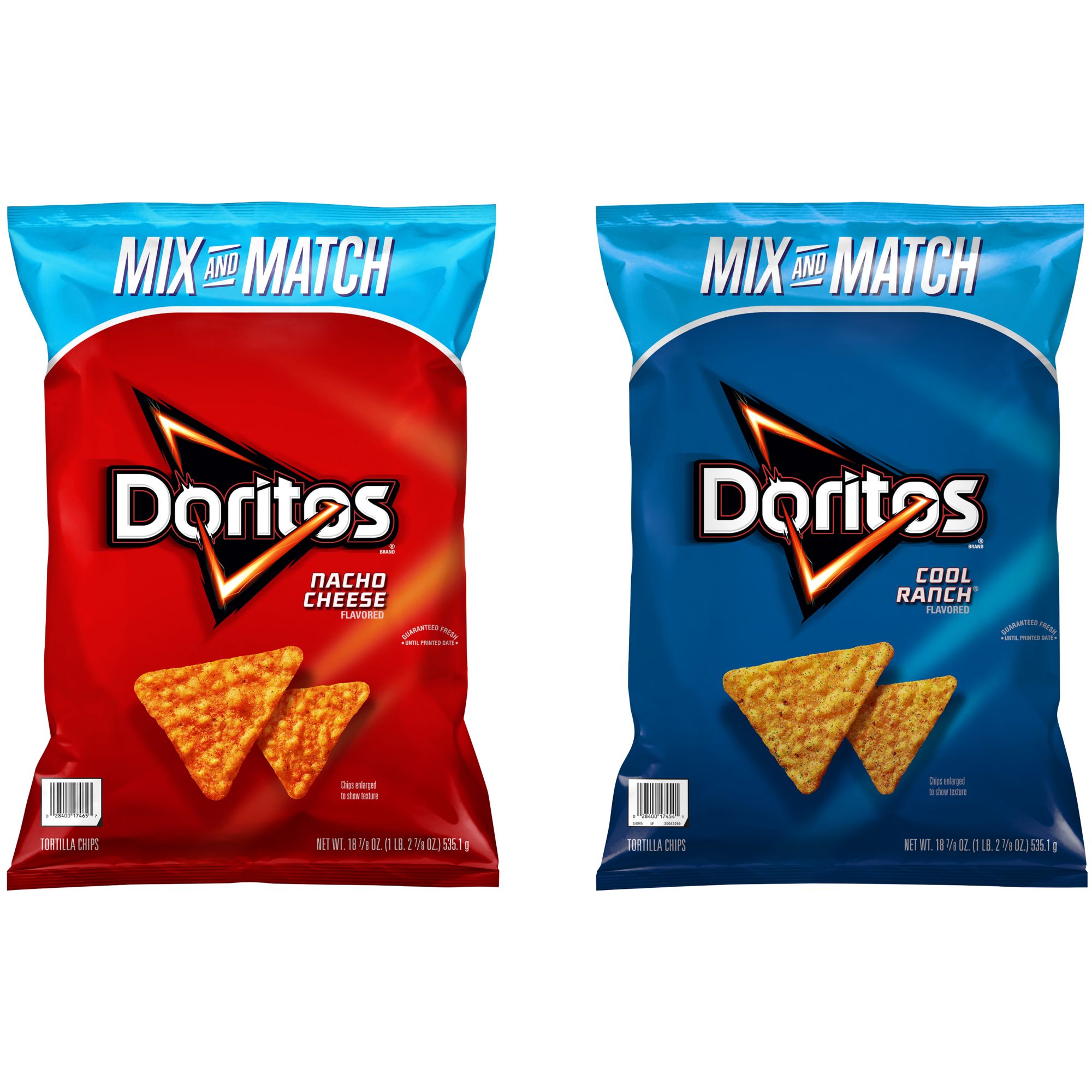 (2 pack) Doritos Flavored Tortilla Chip Variety Pack, 40 Count