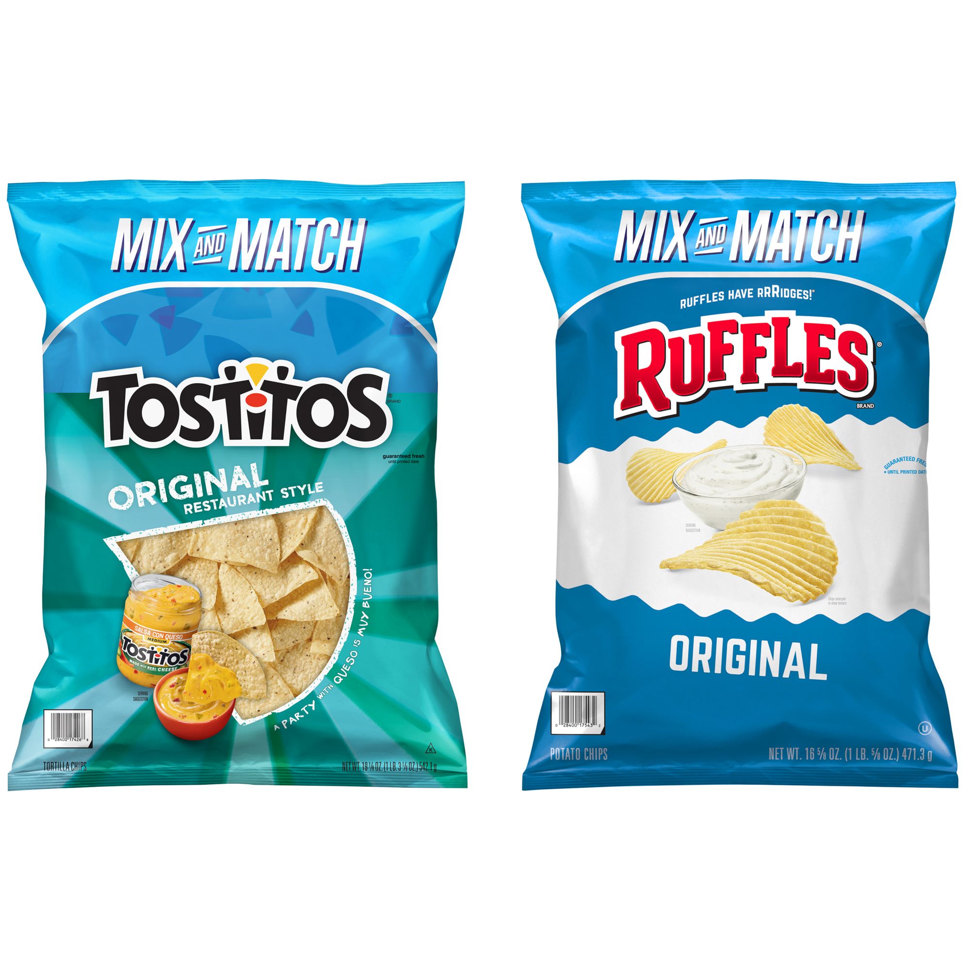 Tostitos Restaurant Style Tortilla Chips & Ruffles Potato Chips