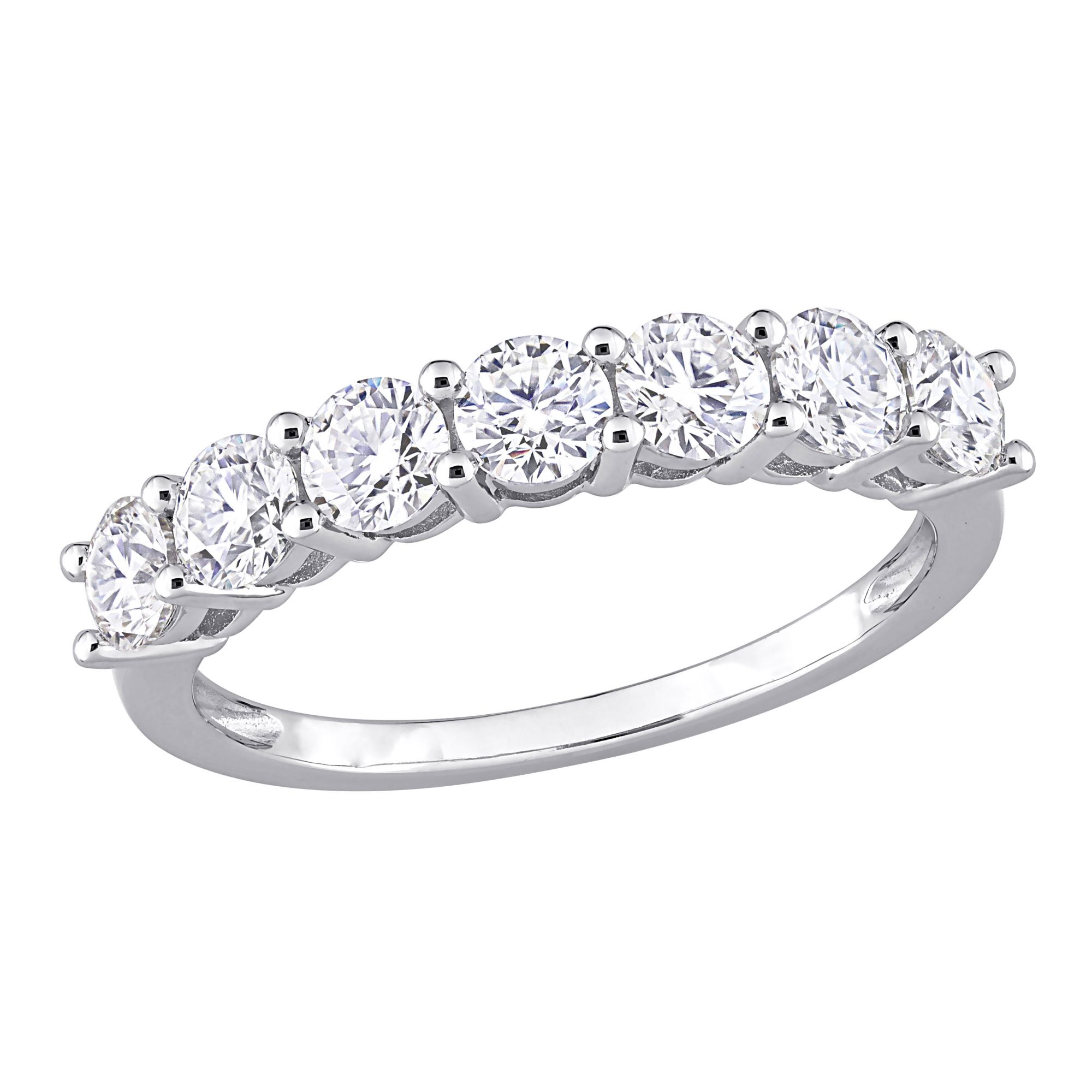 Moissanite anniversary deals band