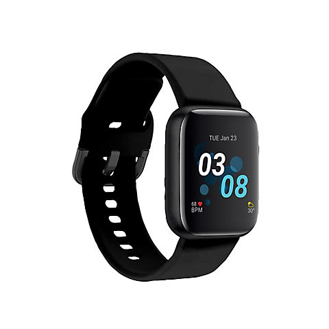 iTouch Air 3 Touchscreen Smartwatch Fitness Tracker, 44mm - Black Case with Black Strap