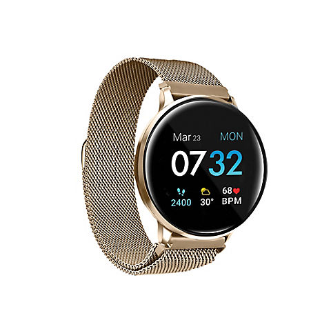 iTouch Sport 3 Touchscreen Smartwatch, 45mm - Gold Case with Gold Mesh Strap