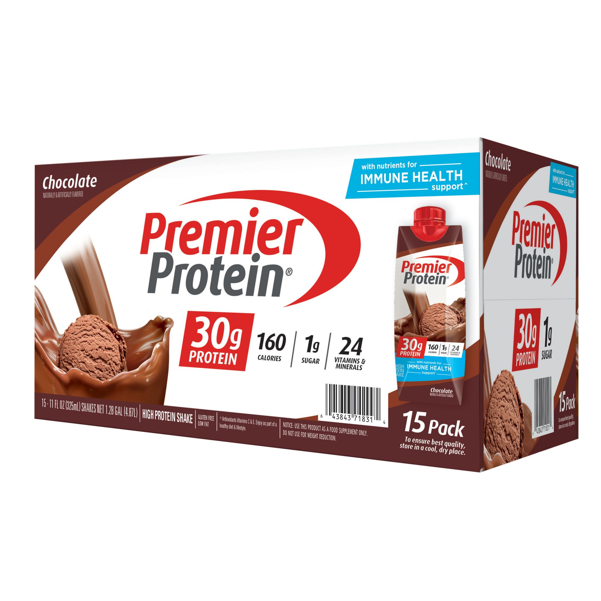 Premier Protein Chocolate Protein Shake 11 fl. oz. - 12/Case