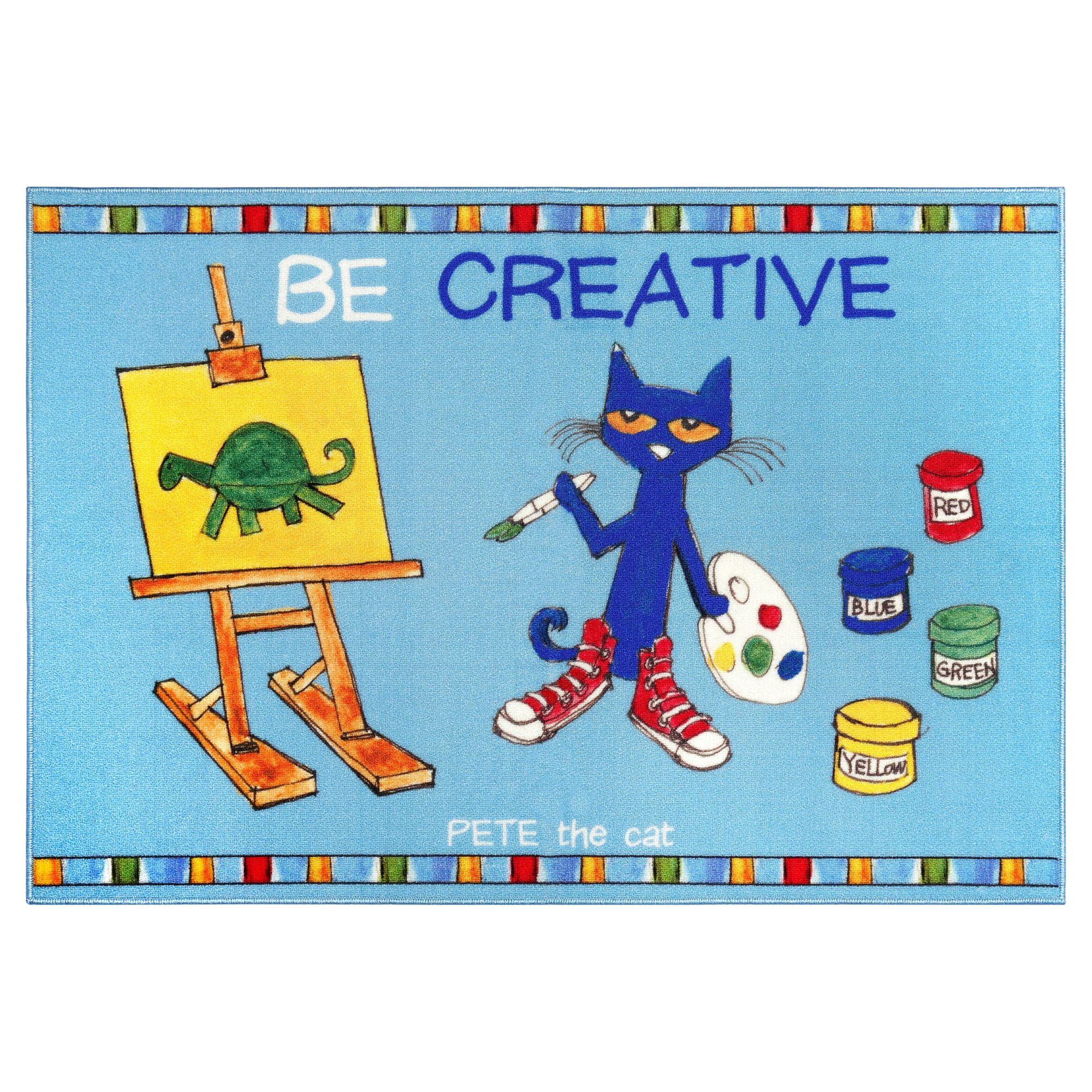 Home Dynamix Pete The Cat Elementary Be Creative Kids Area Rug BJ's Wholesale Club