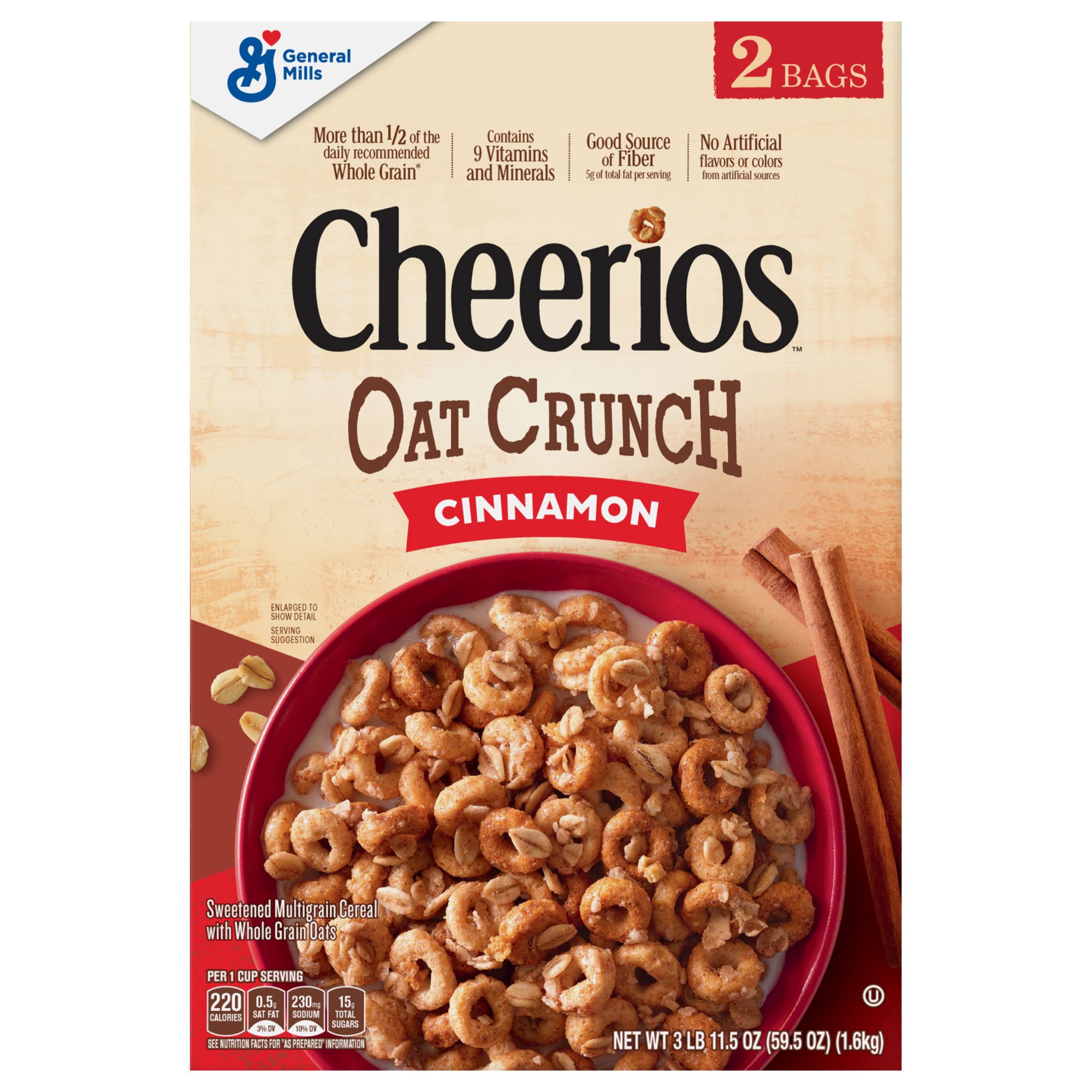 life cereal cinnamon nutrition facts