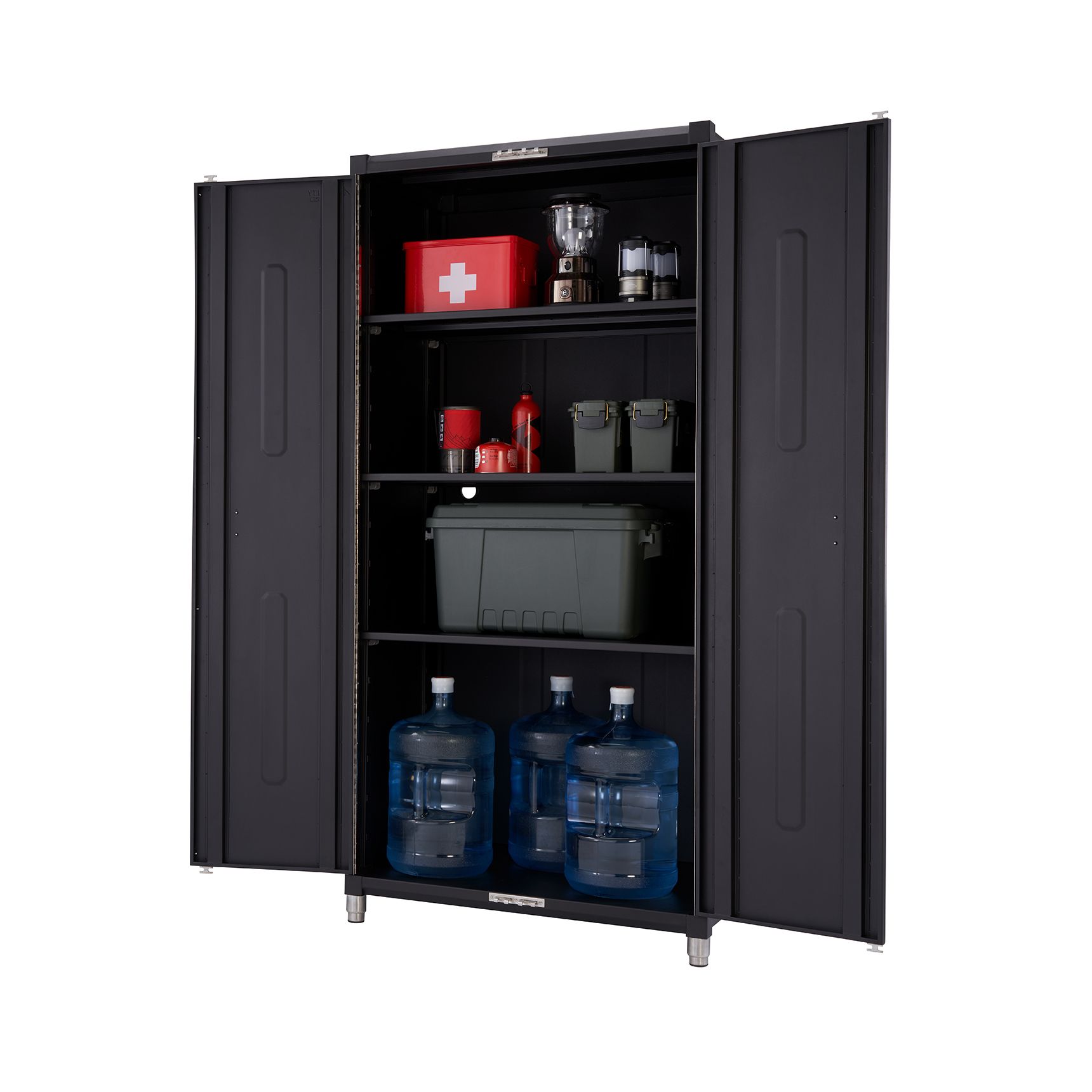 TRINITY PRO 8-Piece Garage Cabinet Set, Black