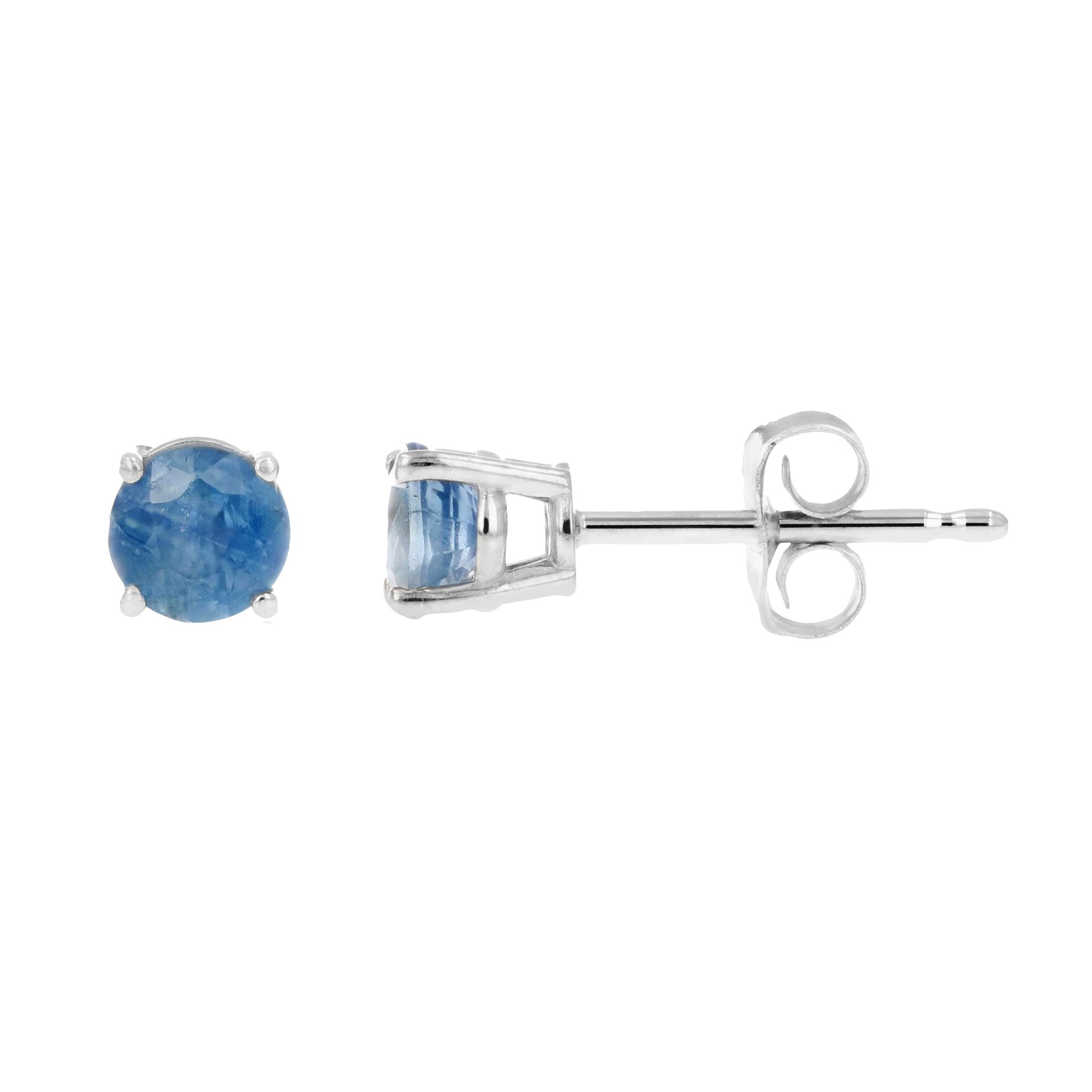 Men's .925 Sterling Silver With Created Blue Sapphire and