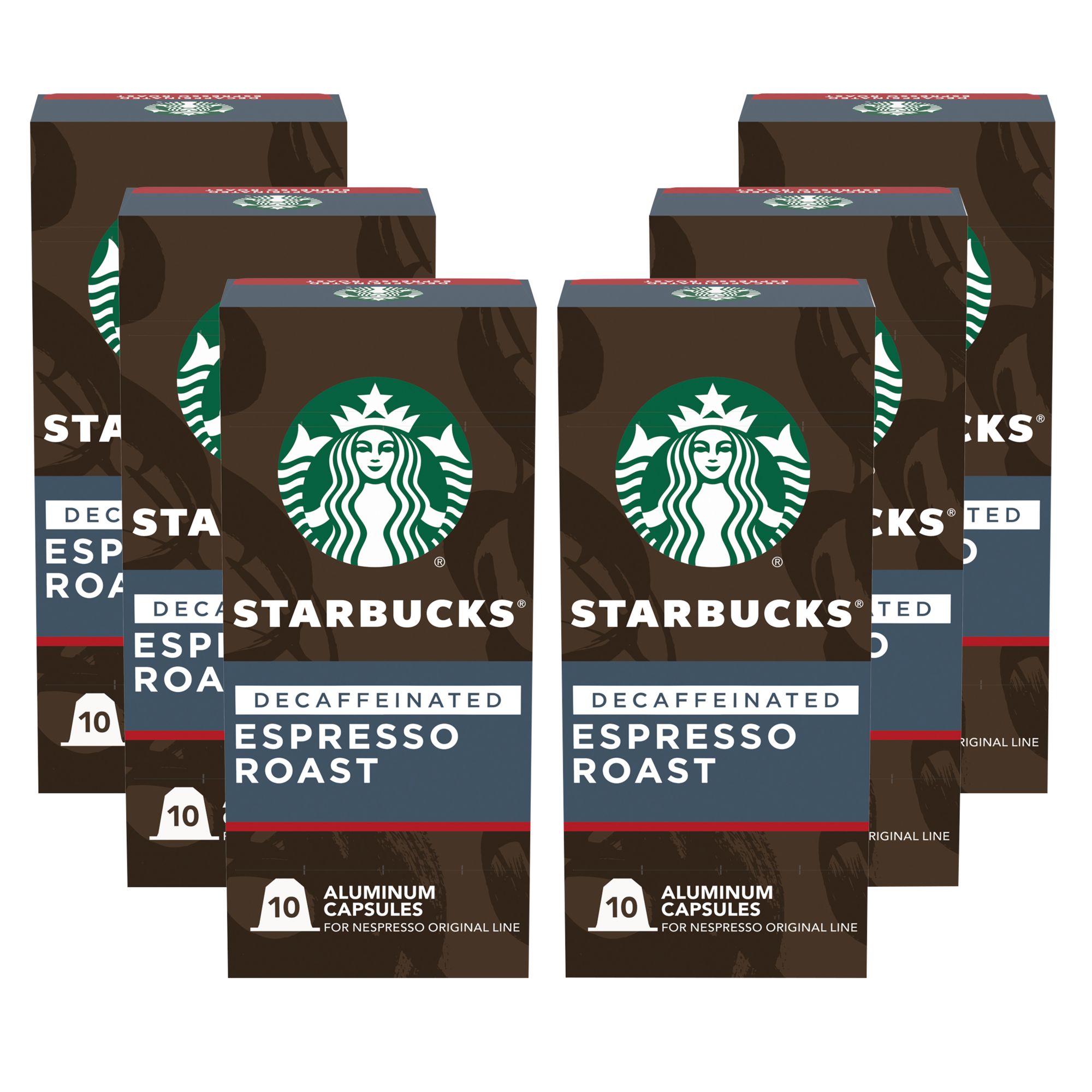 Starbucks by Nespresso Original Line Capsules Decaf Espresso Roast (60 Pods)