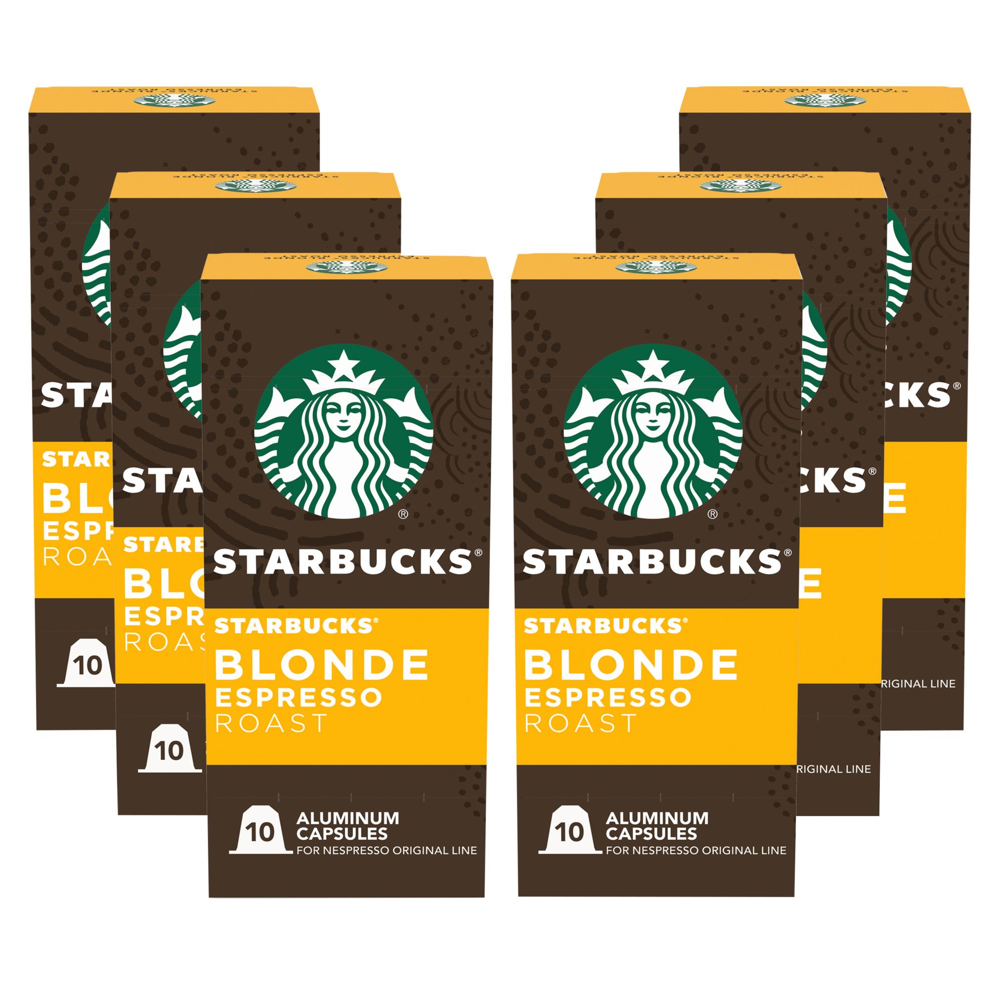 Starbucks by Nespresso Capsules Blonde Roast Espresso, 60 ct