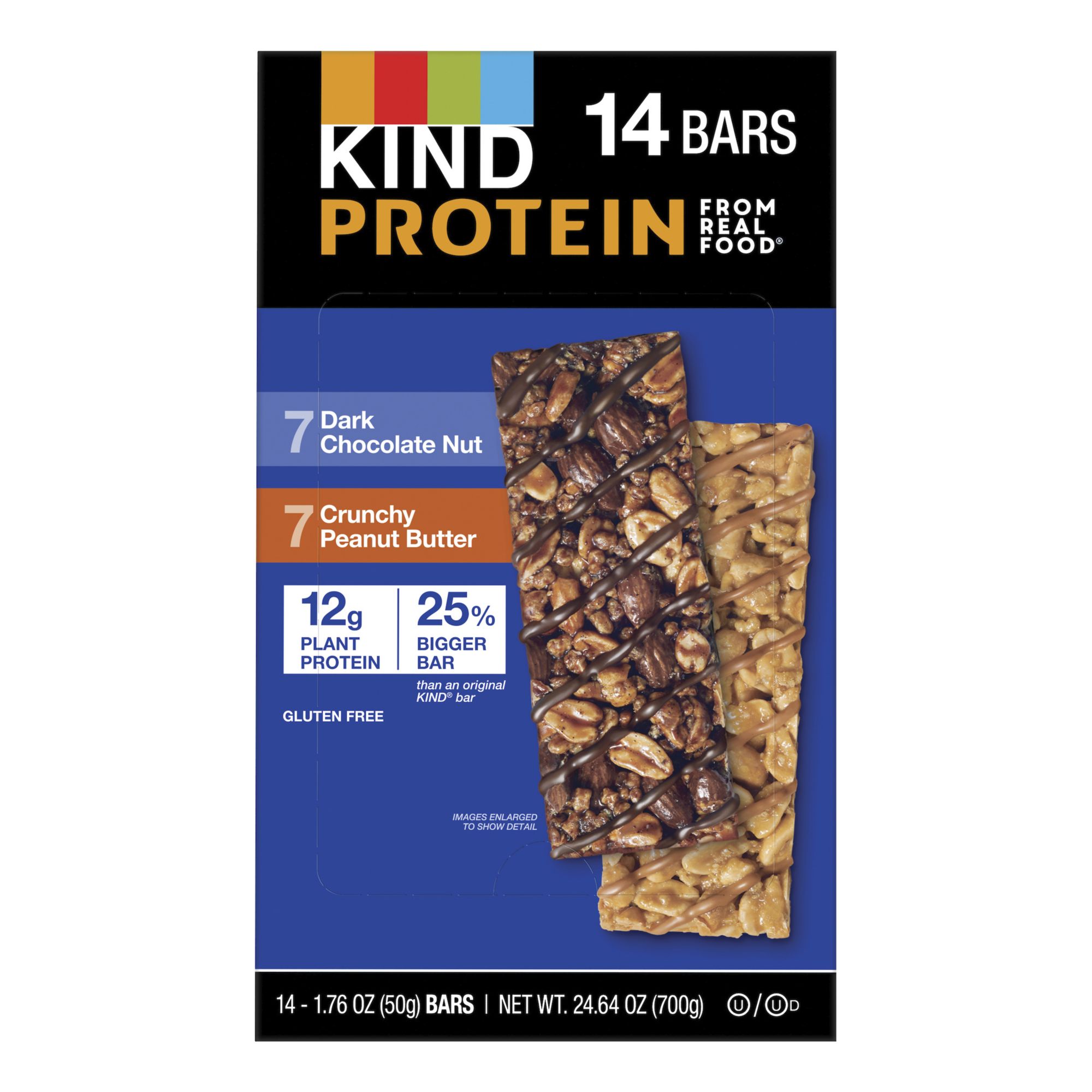 Perfect Bar Protein Bar, Dark Chocolate Chip Peanut Butter with Sea Salt - 8 pack, 2.3 oz bars