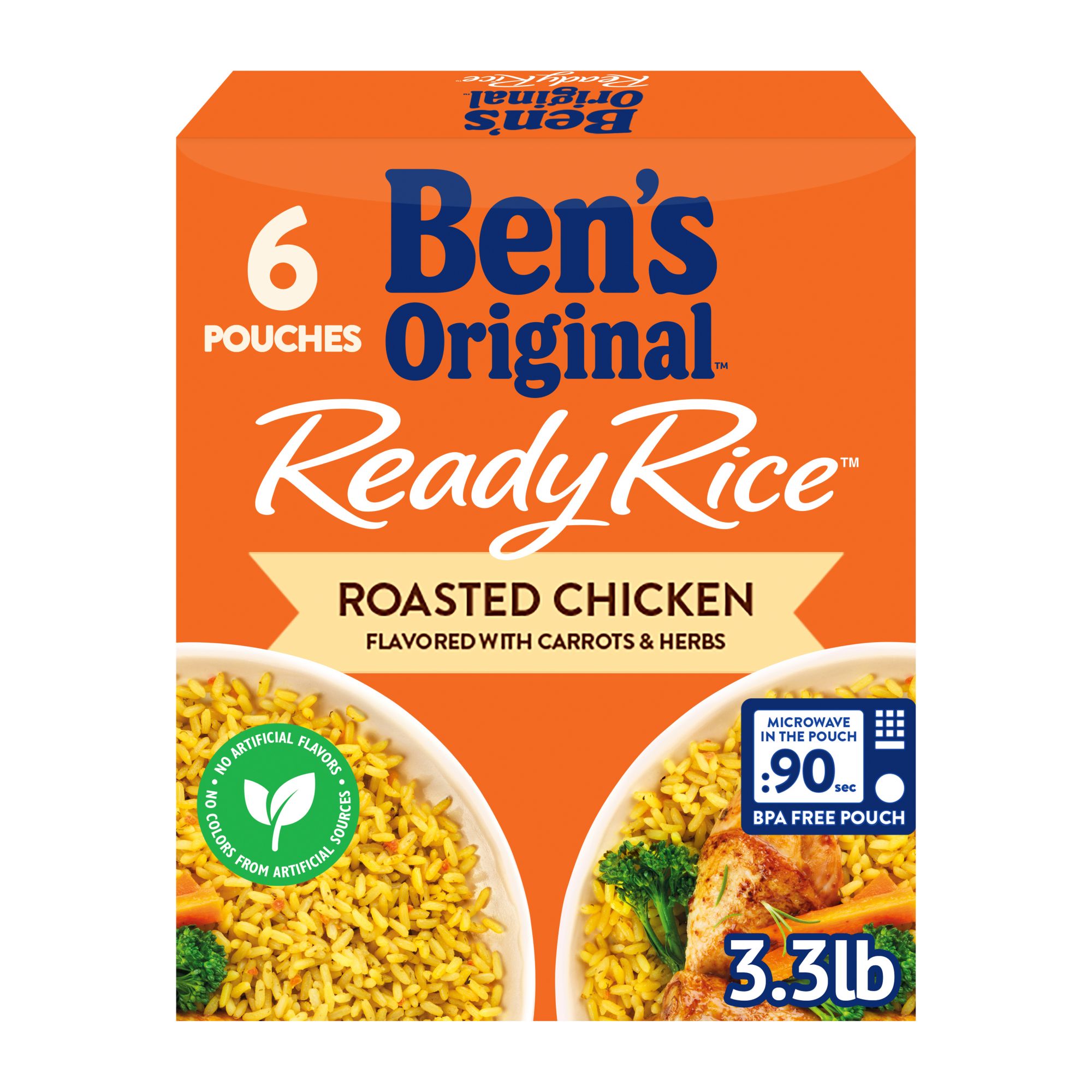 Ben's Original Ready Rice Roasted Chicken Flavored Rice - Shop Rice &  Grains at H-E-B