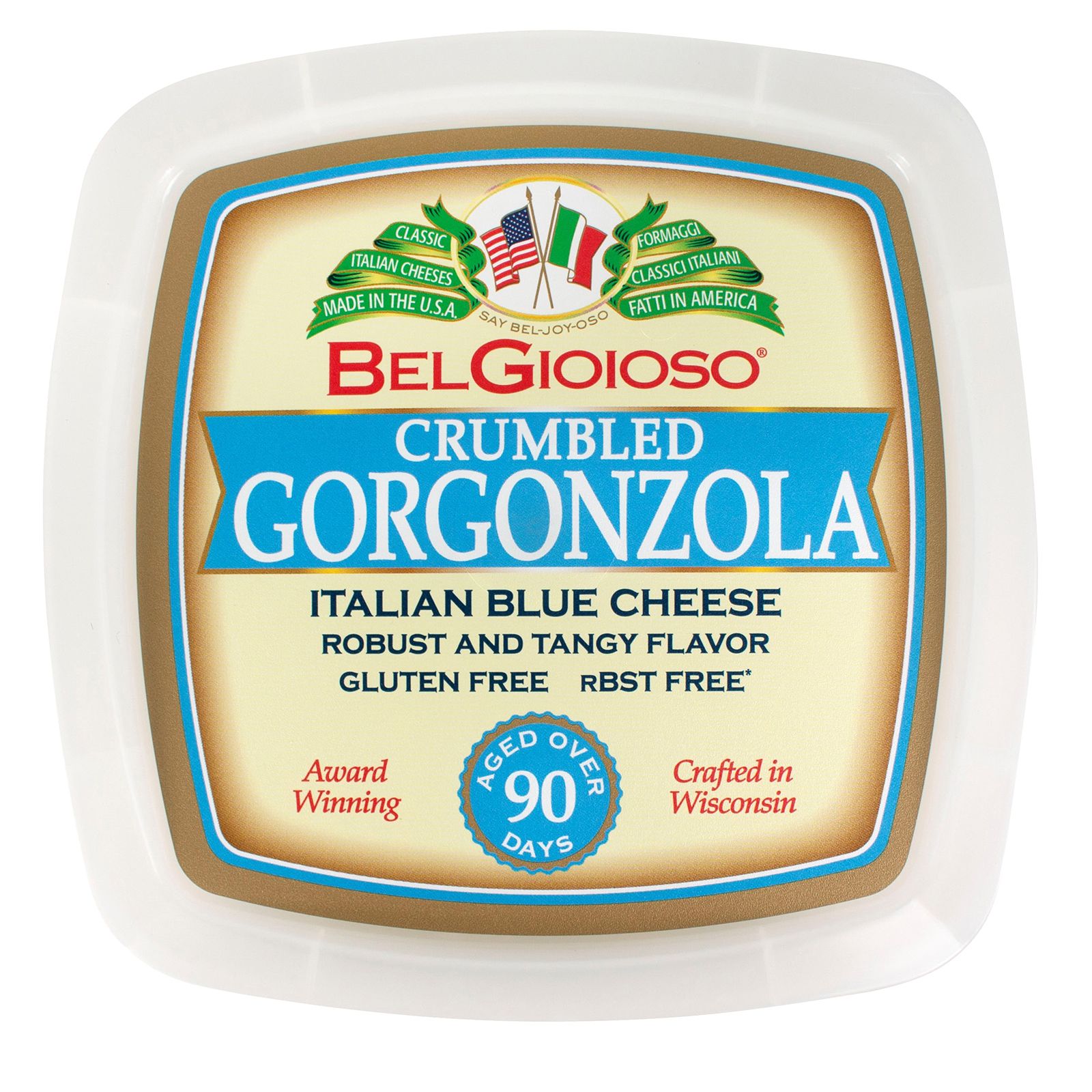 BelGioioso Crumbly Gorgonzola 8oz - Cedar Valley Cheese Store