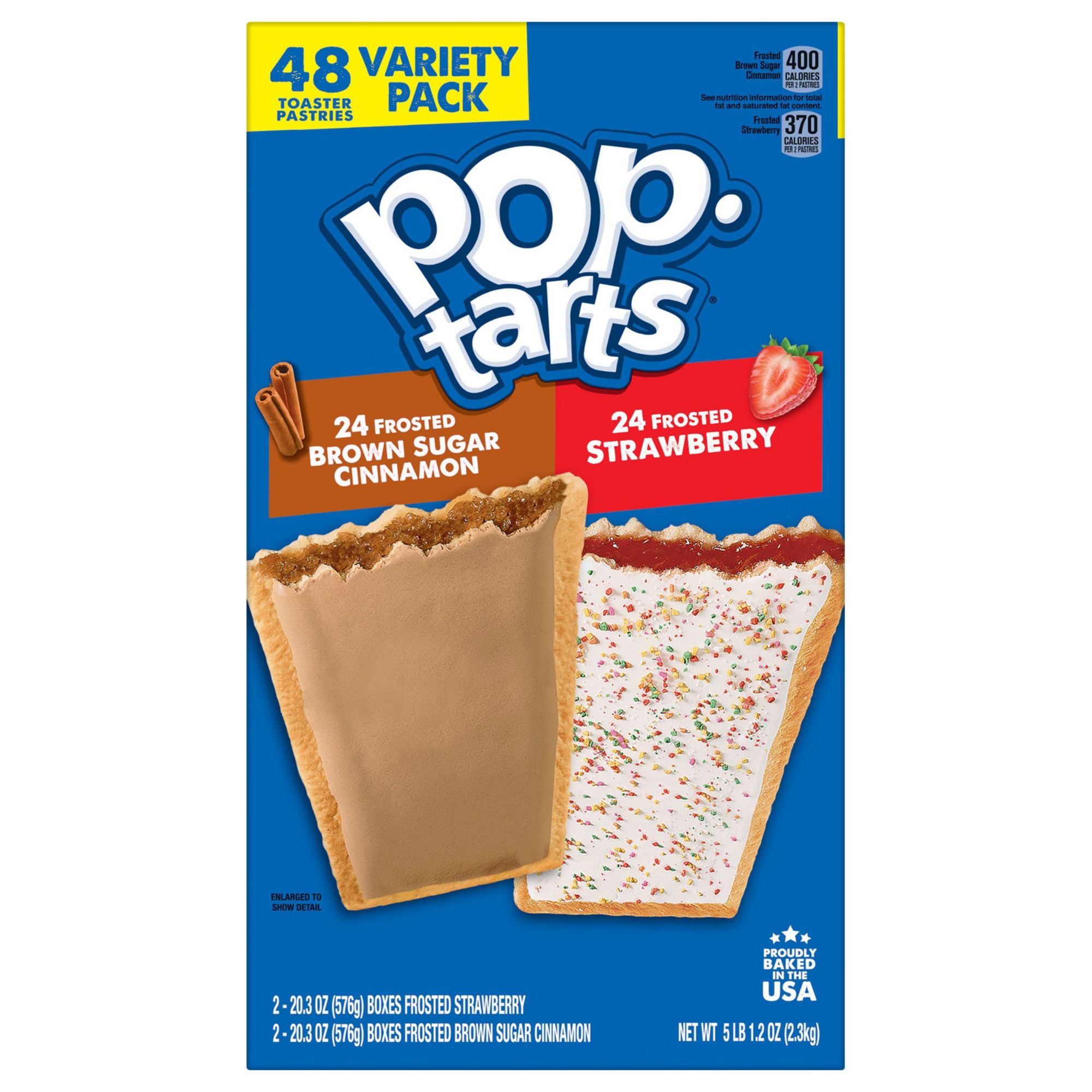 Sugar　Club　and　Pack　BJ's　Variety　Kellogg's　Wholesale　Strawberry　Pop　Tarts　Brown