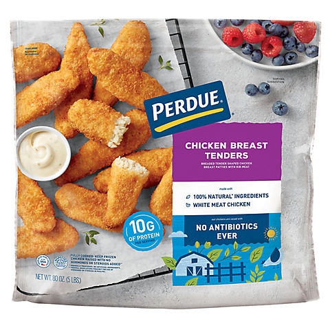 Perdue Fully Cooked and Frozen Breaded Chicken Tenders, 5 lbs.