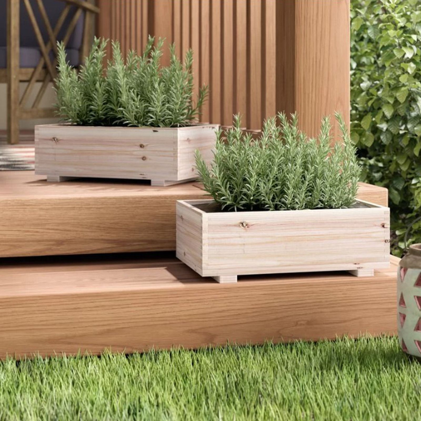 Smuk kvinde sol Långiver Timber Valley 2-Pc. Garden Planter and Storage Box - BJs Wholesale Club