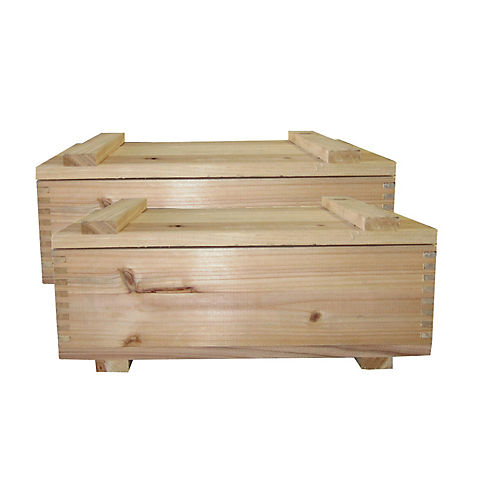 Timber Valley 2-Pc. Cedar Storage Box with Lid