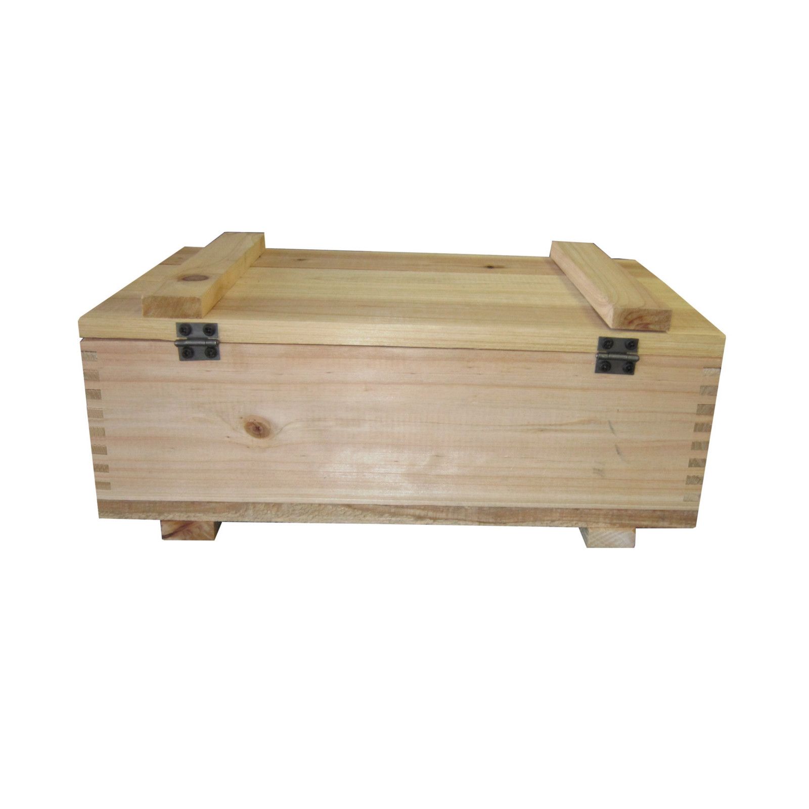 Wine Pine Hinged Box, Wooden Gift Box