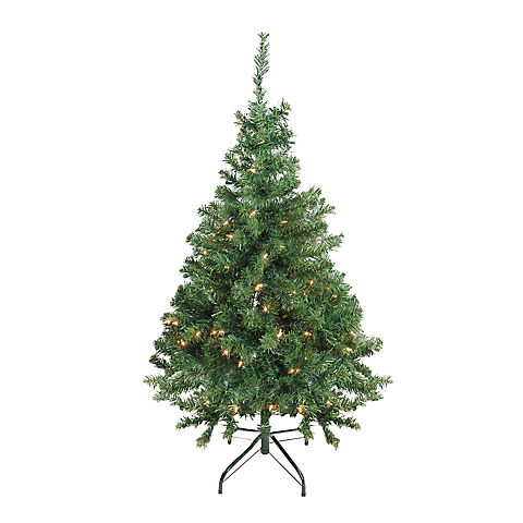 Northlight 4' Pre-Lit Niagara Pine Medium Artificial Christmas Tree - Clear Lights