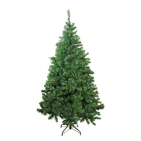 Northlight 6' Pre-Lit LED Medium Mixed Classic Pine Artificial Christmas Tree - Multi Lights