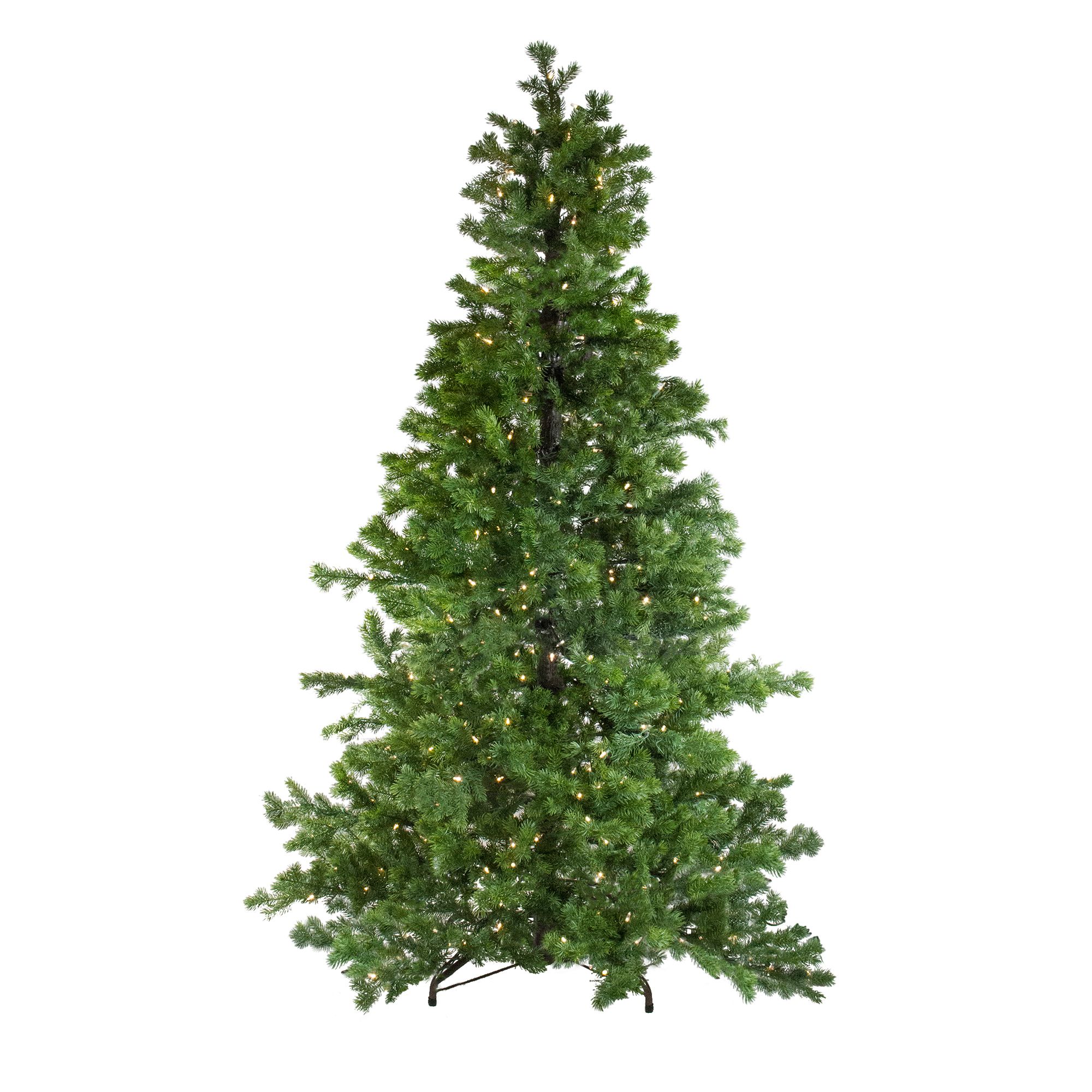 Forest Green Pine Christmas Tree Pre-lit with Dual-color LED lights