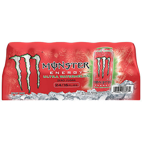 Monster Ultra Watermelon Energy Drink, 24 pk./ 16 oz.