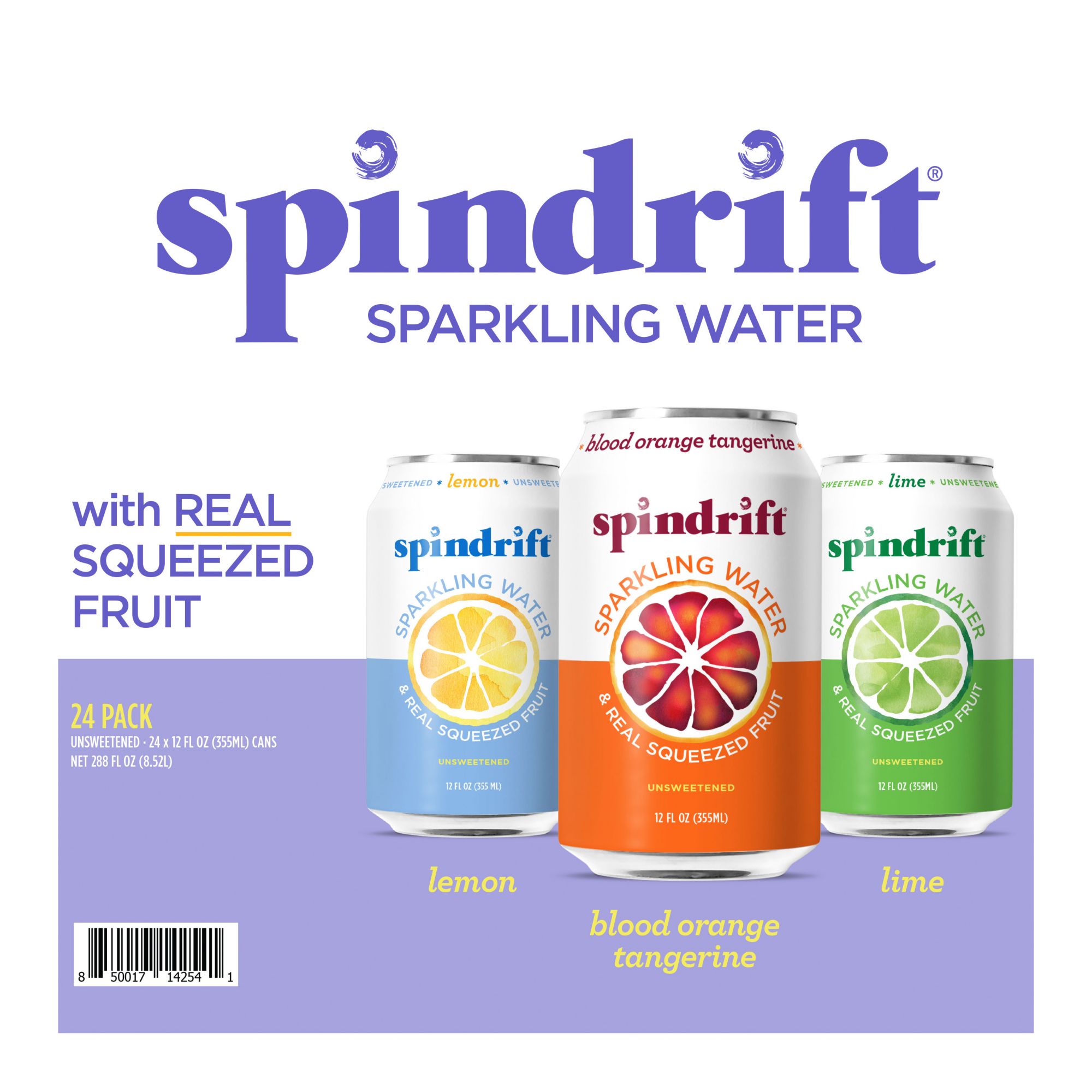 Spindrift Variety Pack, 24 pk./12 oz.