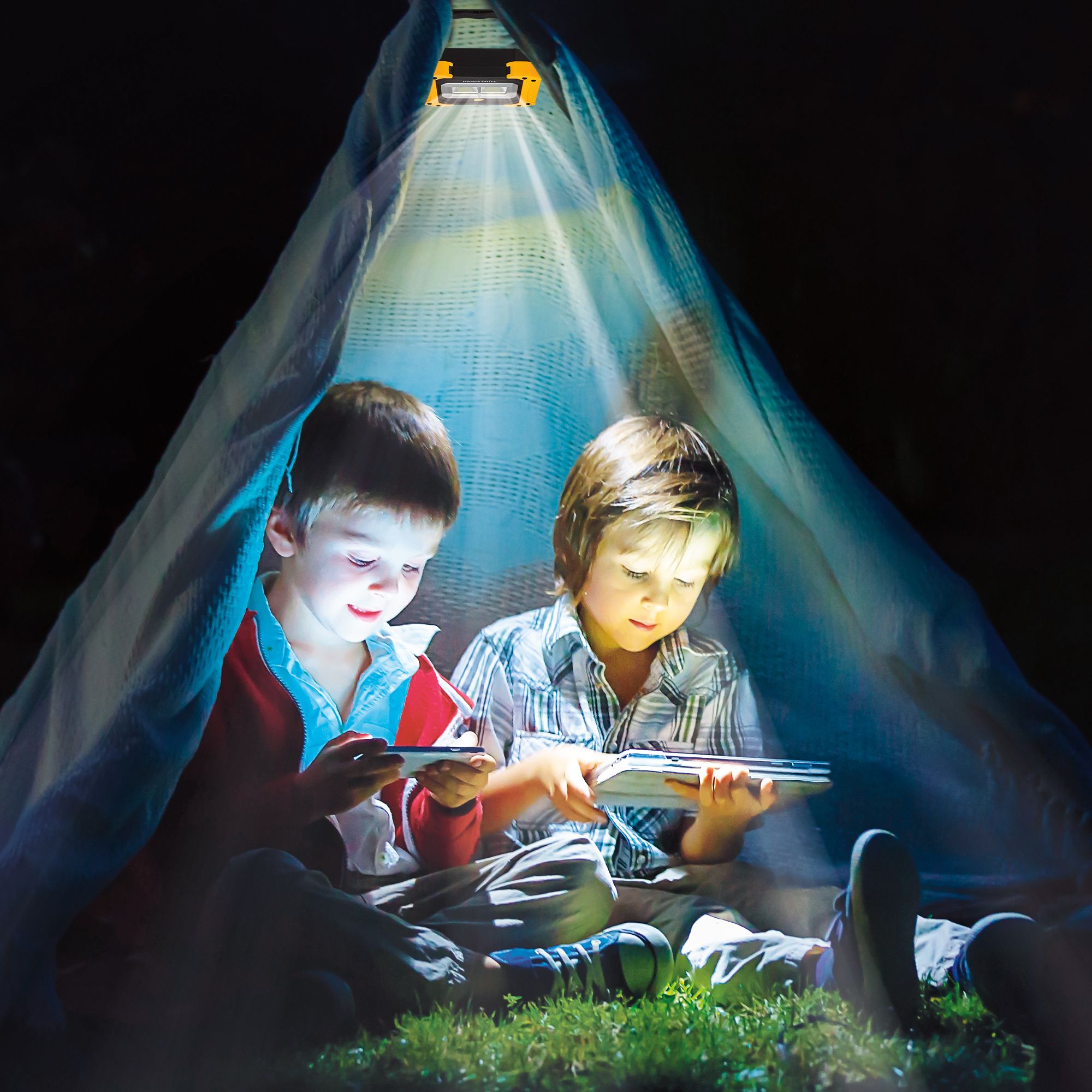 Cascade Mountain Tech Dual Function LED Lantern and Flashlight 2pk - Blue