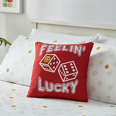 Joe Boxer Fun Prints Ultra Soft Feeling Lucky Pillow