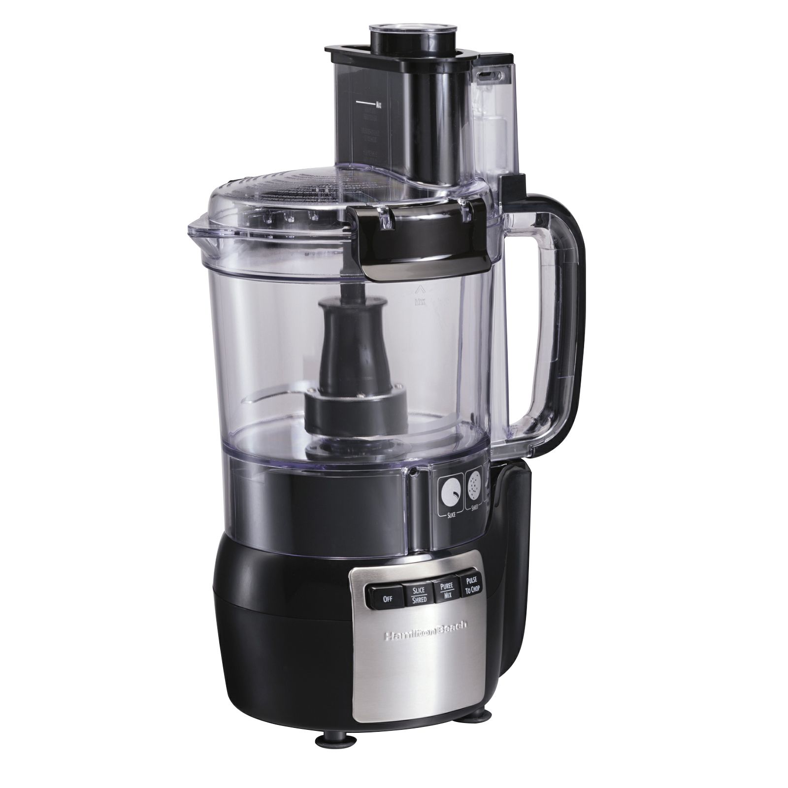 Hamilton Beach 10-Cup Stack & Snap Food Processor with Big Mouth, Blac – R  & B Import