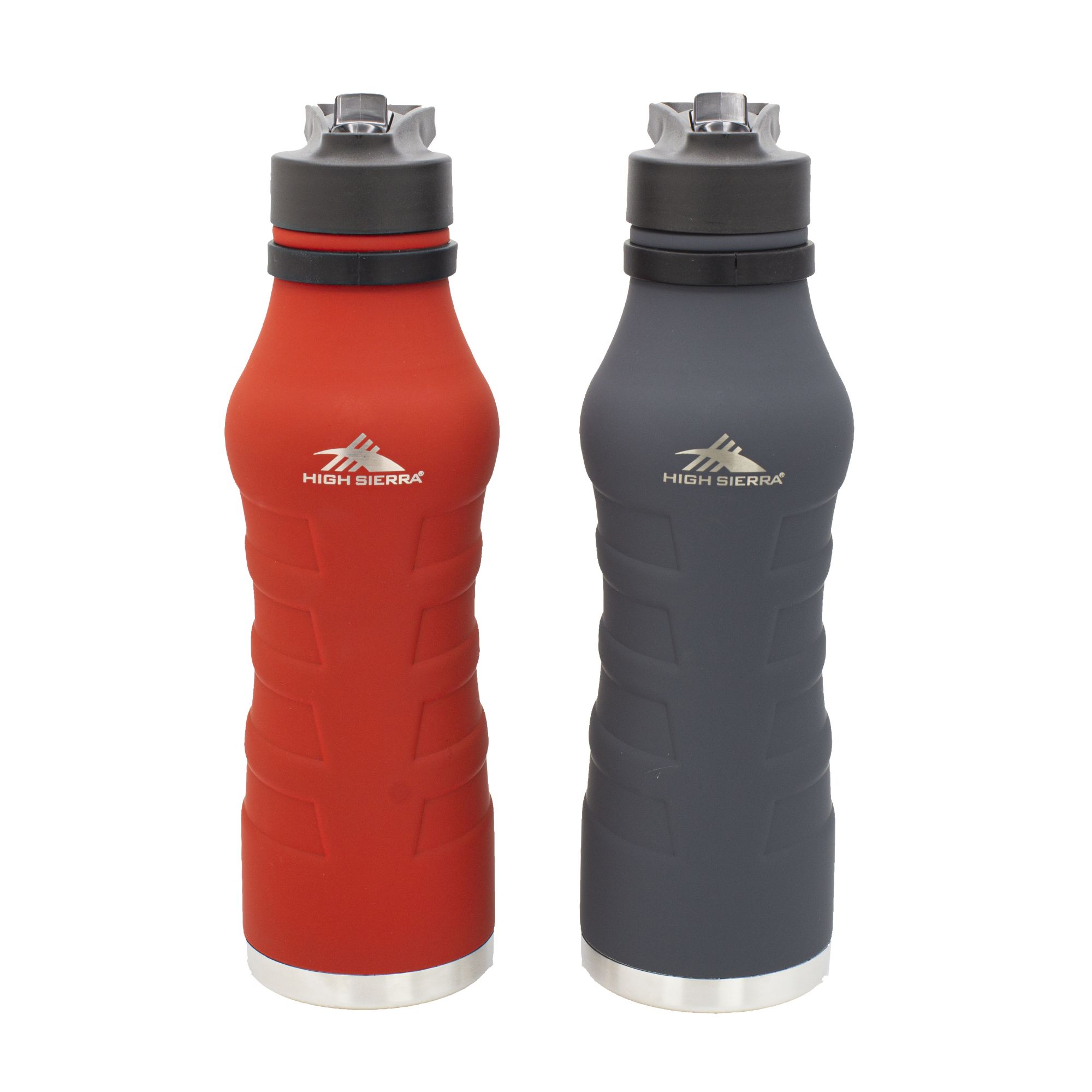 Cool Gear 4-Pack 18 oz System Leakproof Water Bottle, Textured Silicon