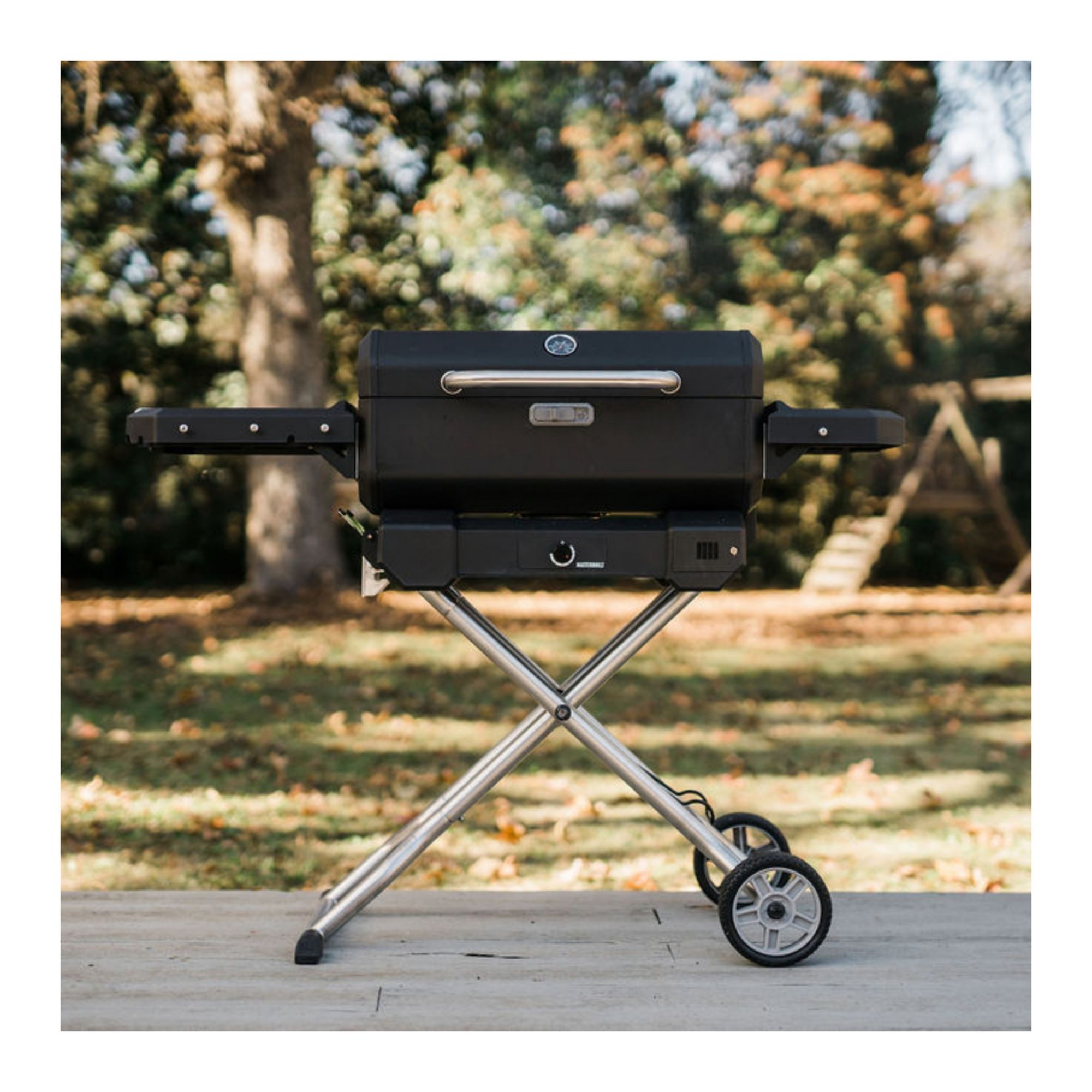 Masterbuilt Portable Charcoal Grill and Smoker with Cart