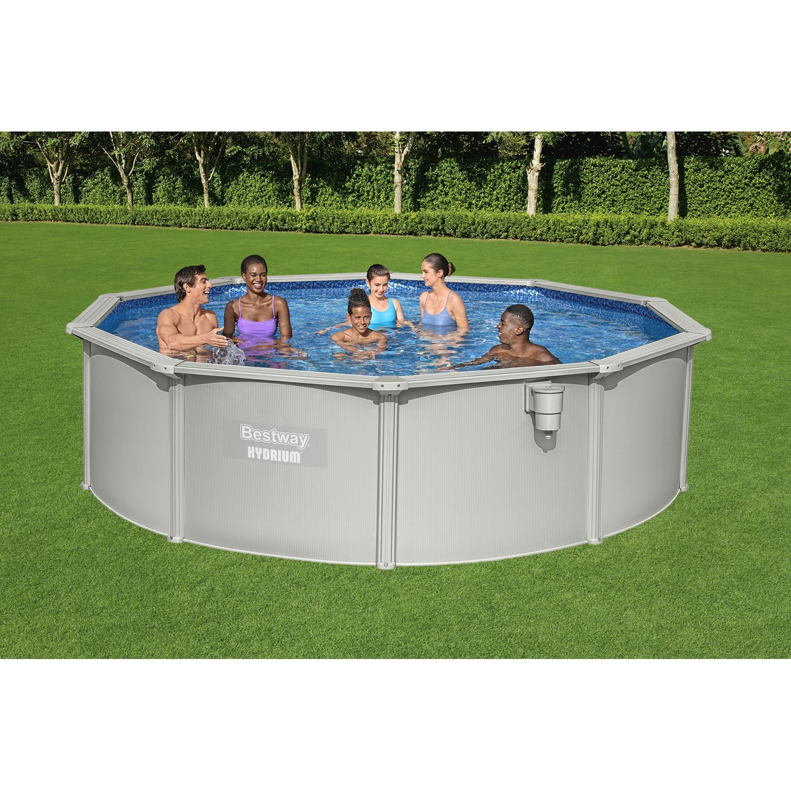 voorzien Vervoer Portret Bestway Hydrium 15' x 48" Steel Wall Above Ground Pool Set - BJs Wholesale  Club