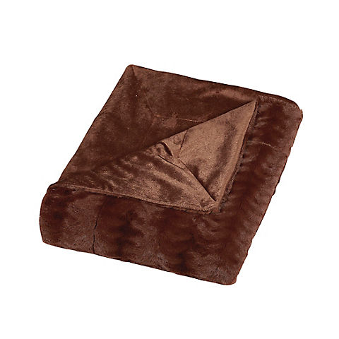 Swift Home Cozy and Soft Micro-Mink Embossed Faux