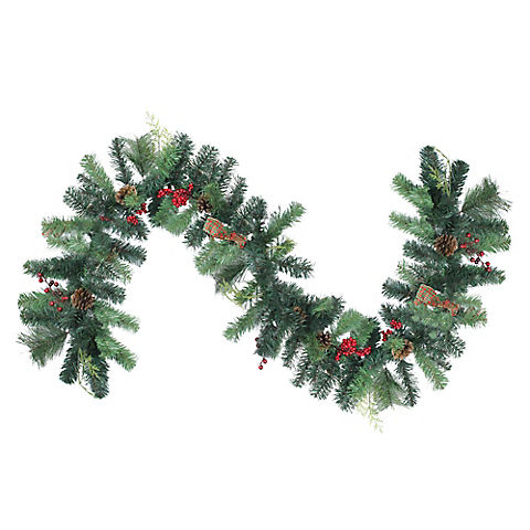 Northlight 6' Foliage with Pinecone and Berry Artificial Christmas Garland - Unlit