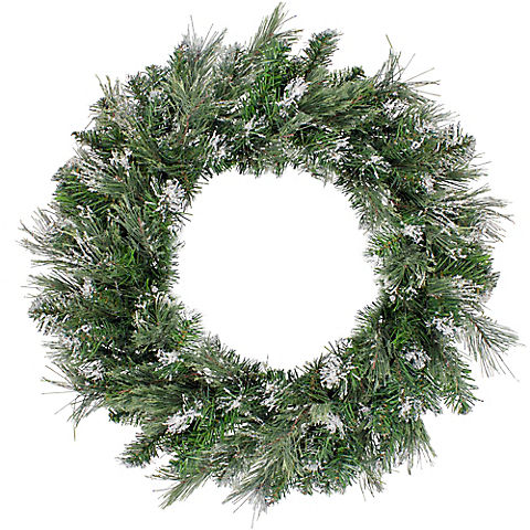 Northlight 24" Snow Mountain Pine Artificial Christmas Wreath - Unlit