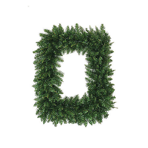 Northlight 36" Buffalo Fir Rectangular Artificial Christmas Wreath - Unlit