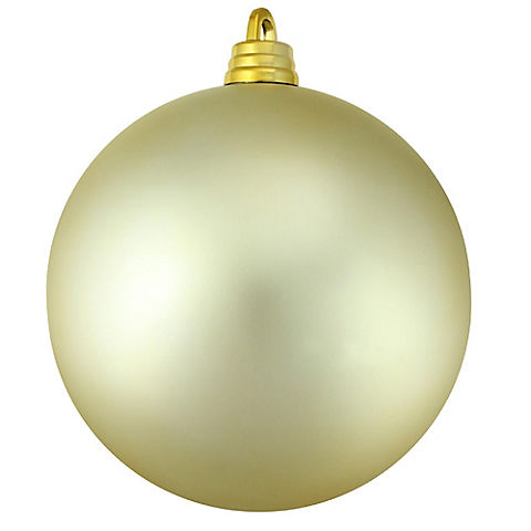 Northlight 12" Shatterproof Matte Christmas Ball Ornament - Champagne Gold
