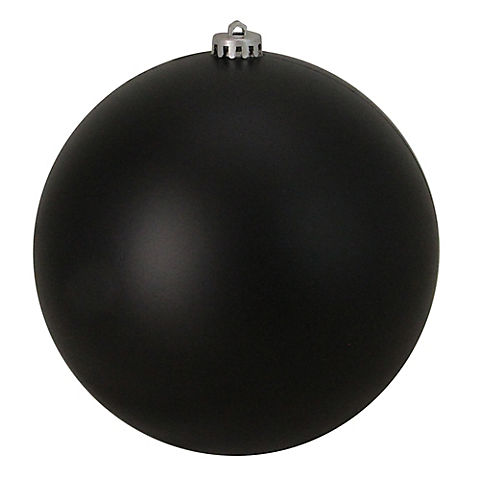 Northlight 8" Shatterproof Matte Christmas Ball Ornament - Jet Black