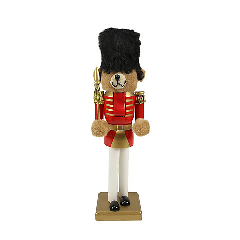 Nutcracker Factory 14" Soldier Nutcracker Christmas Table Top Décor - Red and Gold