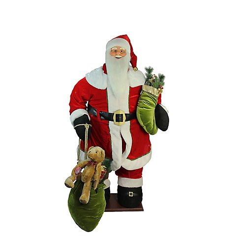 Northlight 5' Red Animated Musical Inflatable Santa Claus Christmas Figurine