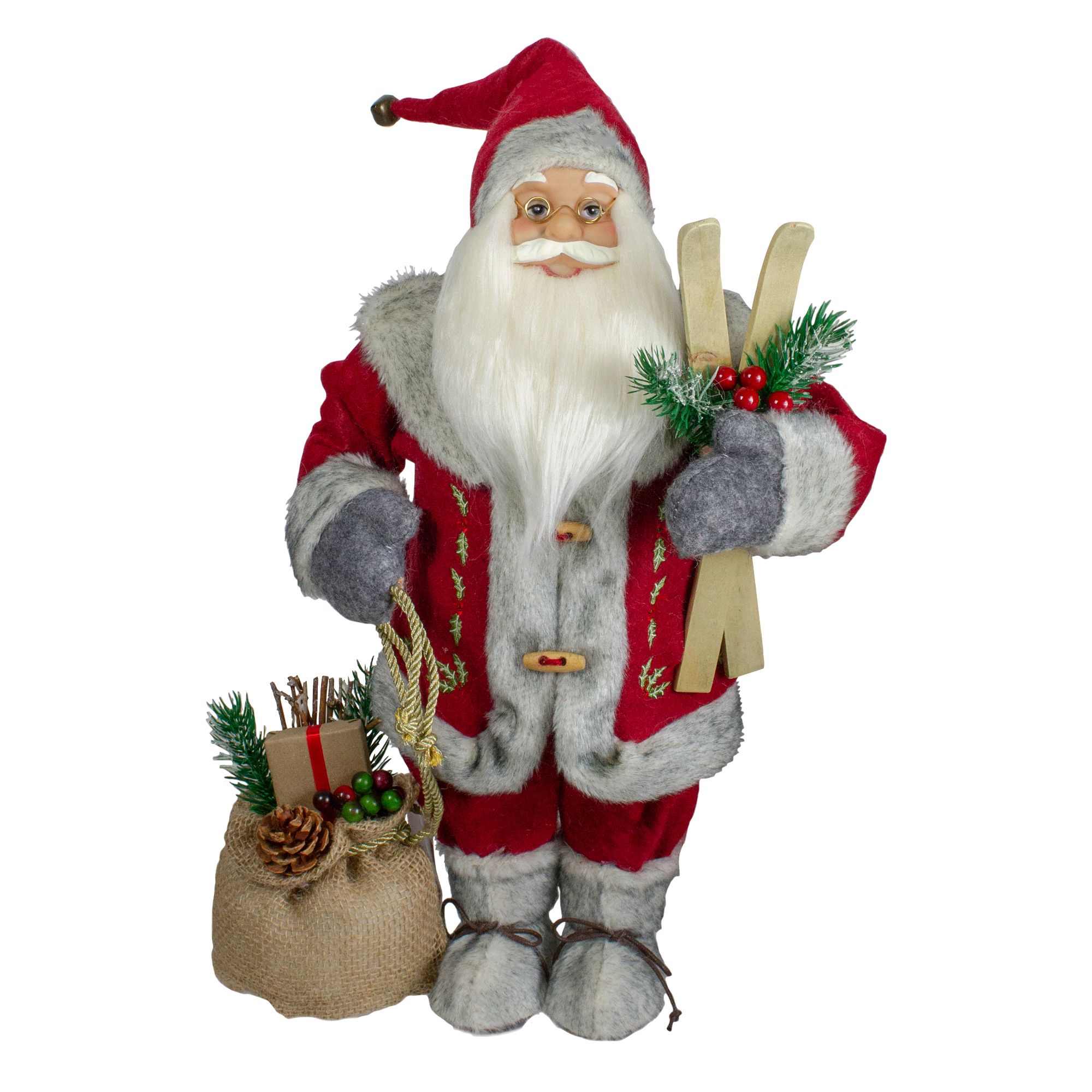 Skiing Santa 18-inch Neddlepoint Stocking Kit - Bed Bath & Beyond - 3665315