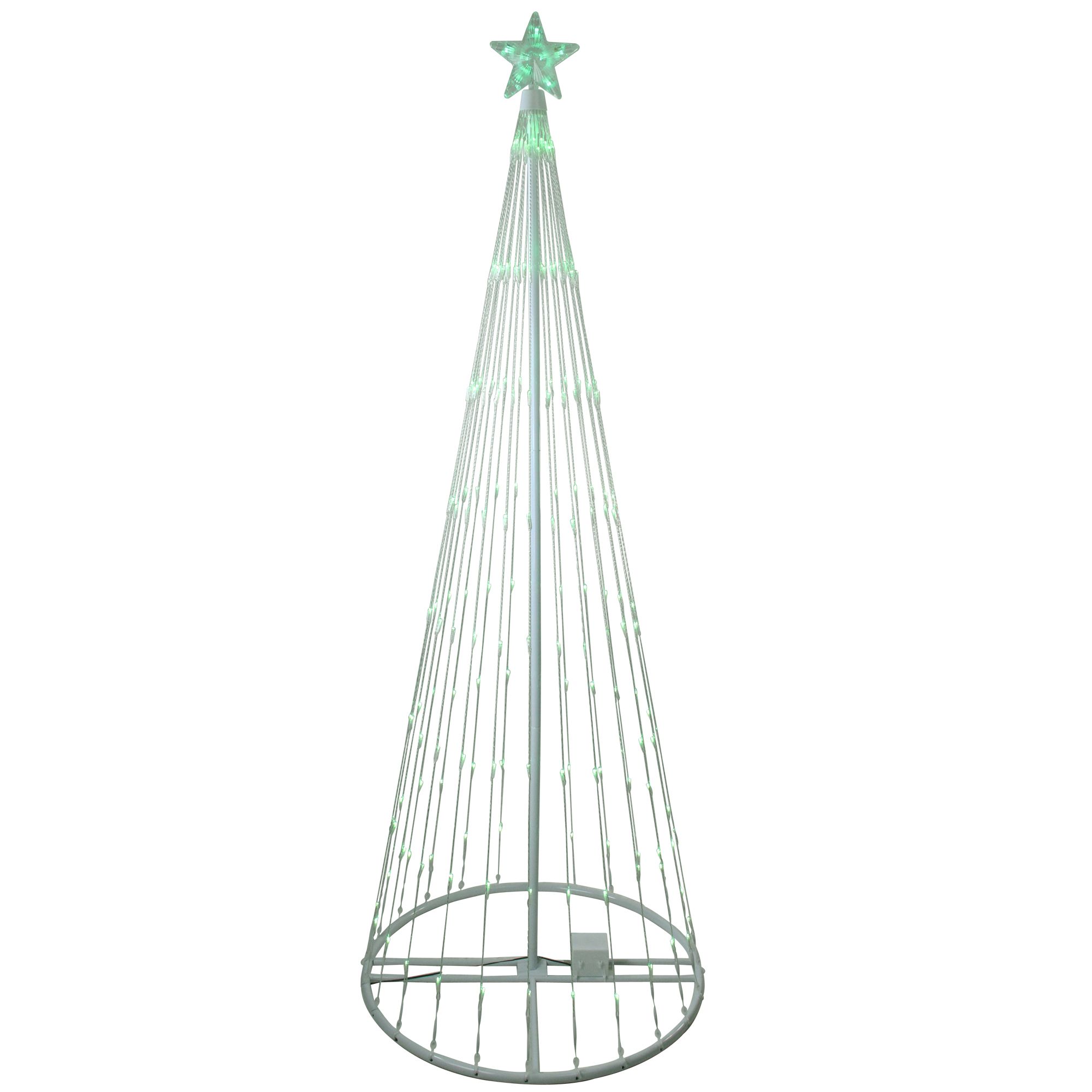 Led light show cone christmas clearance tree