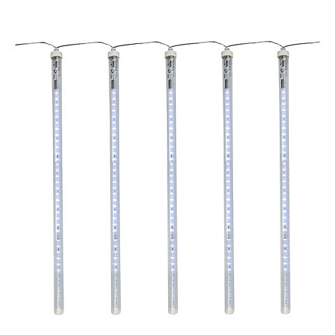 Northlight 13.25' Transparent Dripping Icicle Snowfall Christmas Light Tubes, 5 ct. - Clear