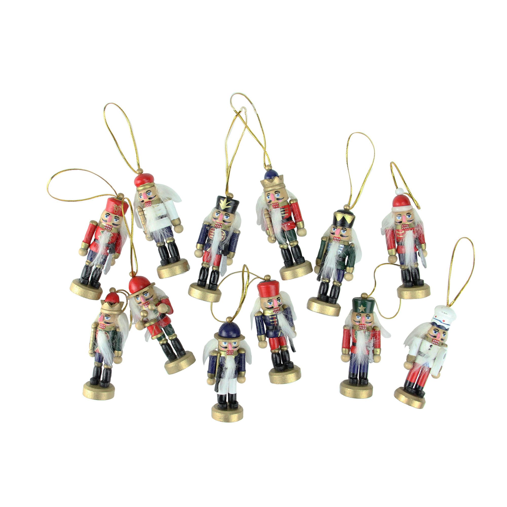 Miniature christmas shop nutcrackers