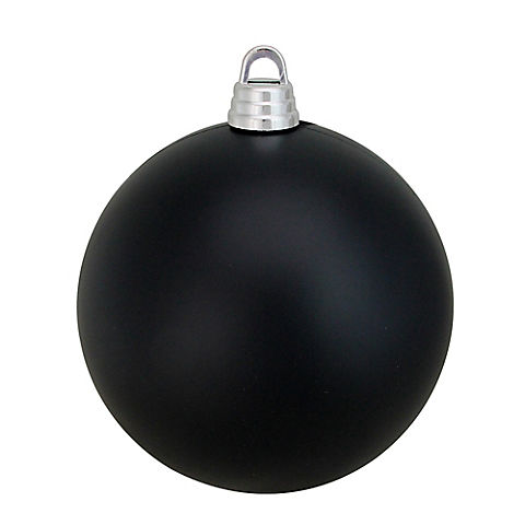 Northlight 12" Shatterproof Christmas Ball Ornament - Matte Jet Black