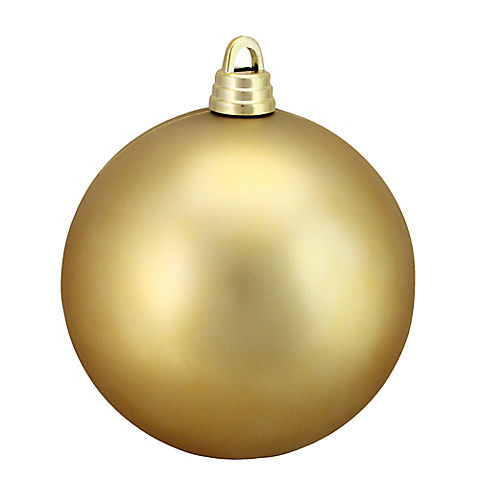 Northlight 12" Shatterproof Christmas Ball Ornament - Matte Vegas Gold