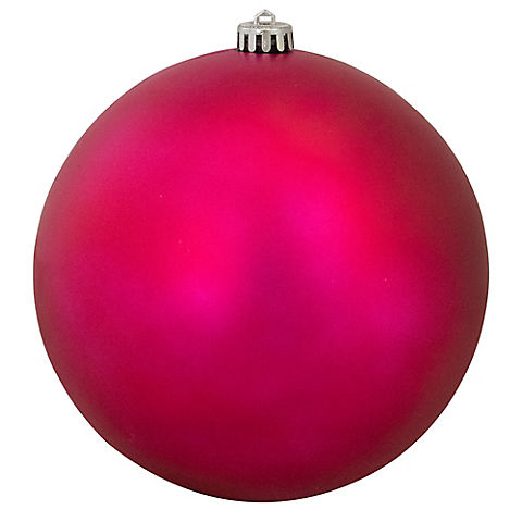 Northlight 8" Shatterproof Matte Christmas Ball Ornament - Magenta Pink